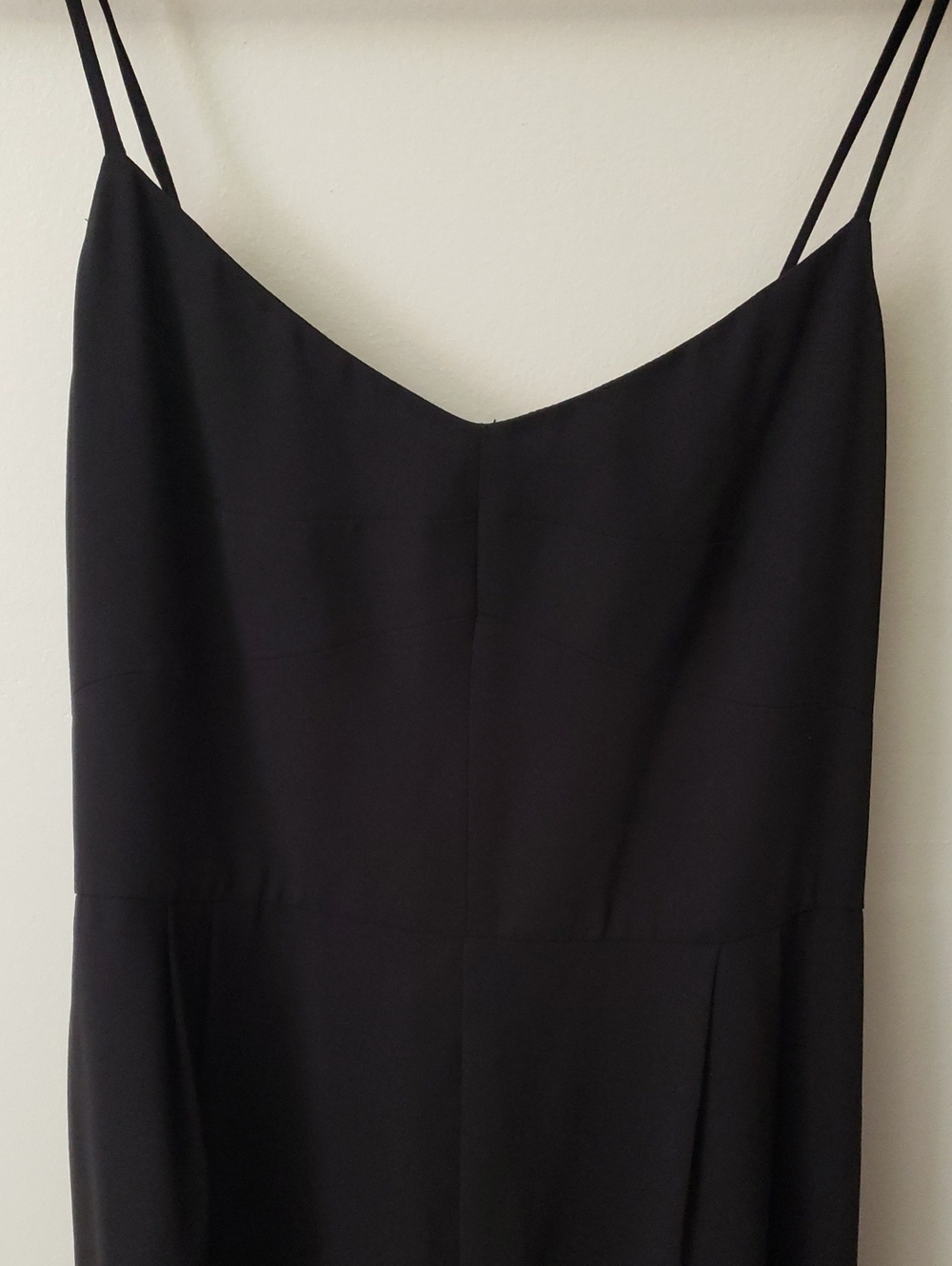J. Crew NWT Black Slip Jumpsuit with Adjustable Spaghetti Straps